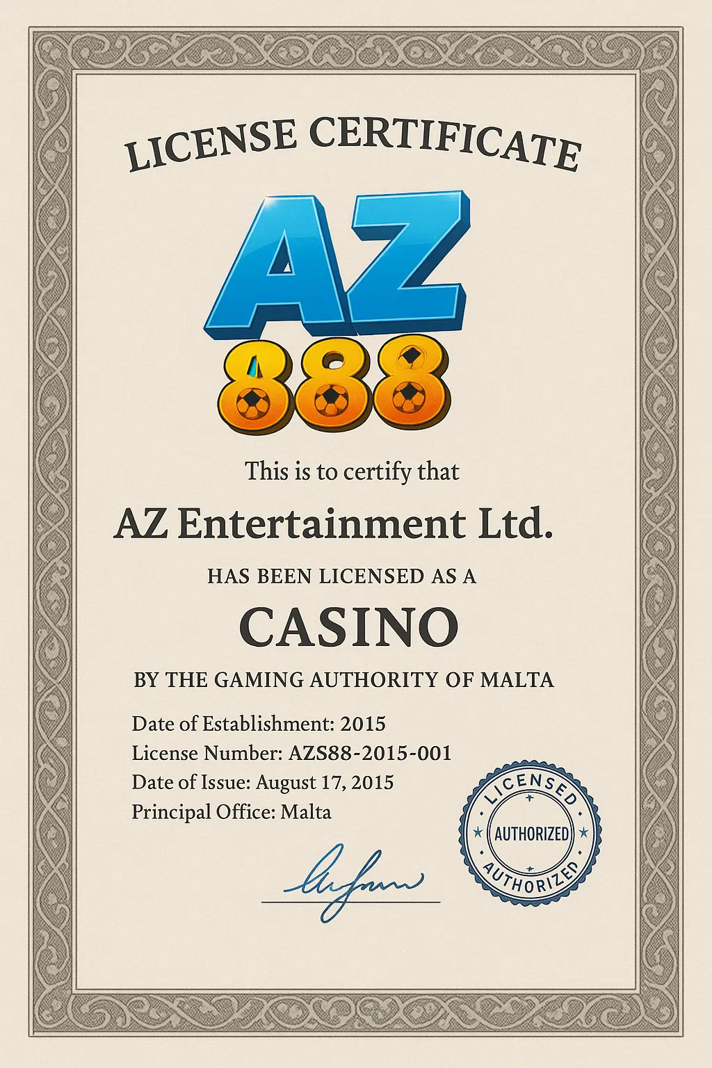 giấy phép hoạt động